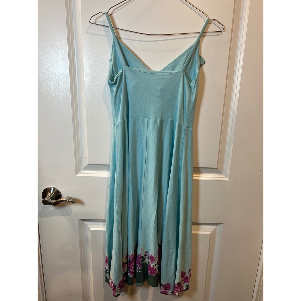 Patagonia Womens Sundress Organic Cotton Tencel Floral Blue S - Picture 4 of 7